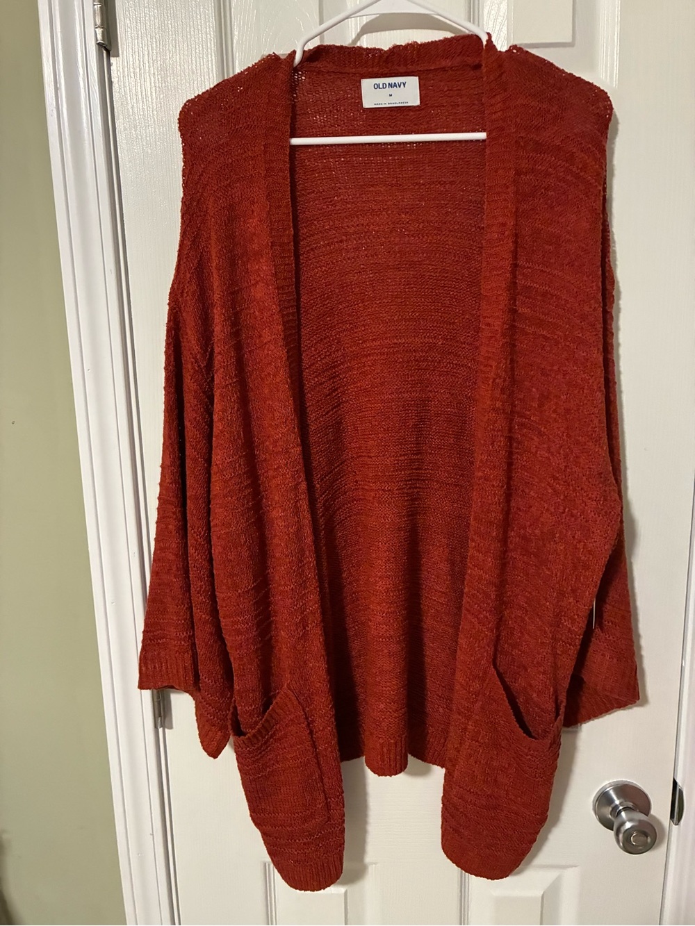 Old Navy Open-Front Cardigan Sweater - Rust Orange